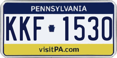 PA license plate KKF1530