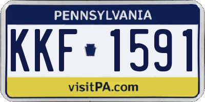 PA license plate KKF1591