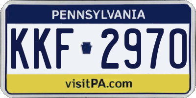 PA license plate KKF2970