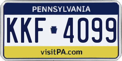 PA license plate KKF4099