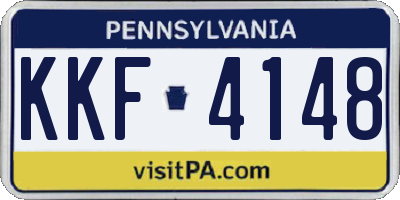 PA license plate KKF4148