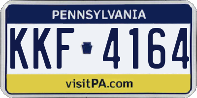 PA license plate KKF4164