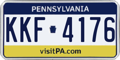 PA license plate KKF4176