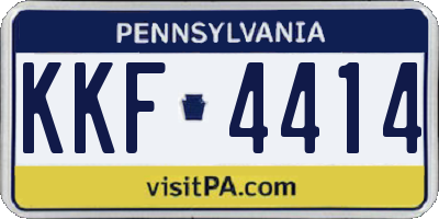 PA license plate KKF4414