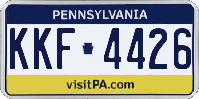 PA license plate KKF4426