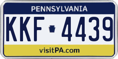 PA license plate KKF4439