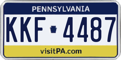 PA license plate KKF4487