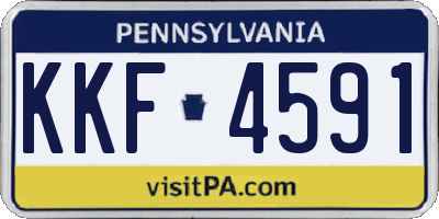 PA license plate KKF4591