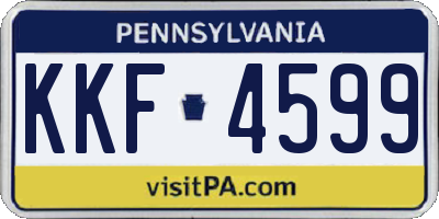 PA license plate KKF4599