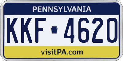 PA license plate KKF4620