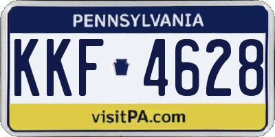 PA license plate KKF4628