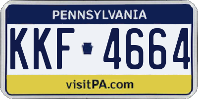 PA license plate KKF4664