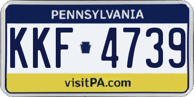 PA license plate KKF4739