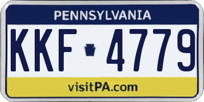 PA license plate KKF4779
