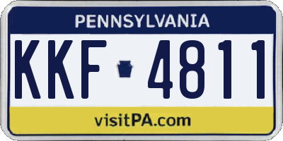 PA license plate KKF4811
