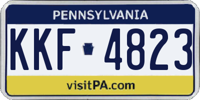 PA license plate KKF4823