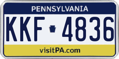 PA license plate KKF4836