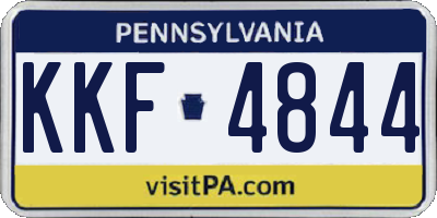 PA license plate KKF4844