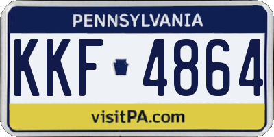 PA license plate KKF4864