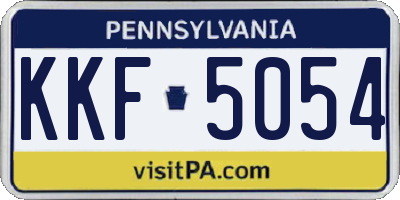 PA license plate KKF5054