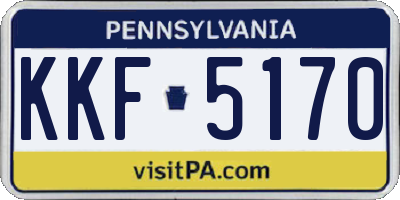 PA license plate KKF5170