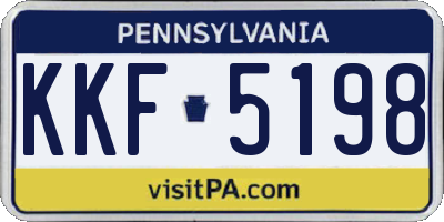PA license plate KKF5198