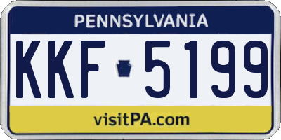 PA license plate KKF5199