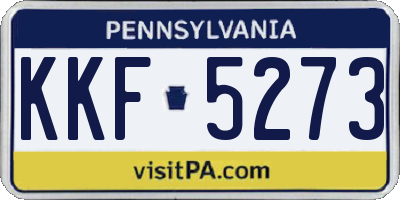 PA license plate KKF5273