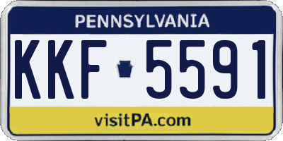 PA license plate KKF5591