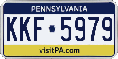 PA license plate KKF5979