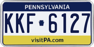 PA license plate KKF6127