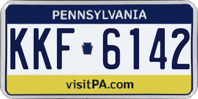 PA license plate KKF6142