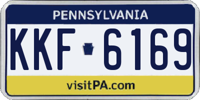 PA license plate KKF6169
