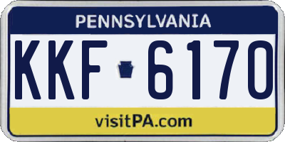 PA license plate KKF6170