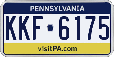PA license plate KKF6175