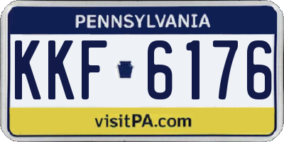 PA license plate KKF6176
