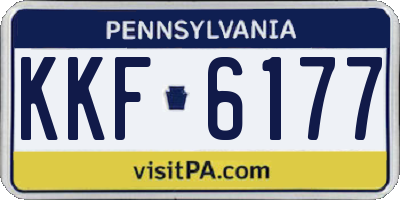 PA license plate KKF6177