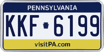 PA license plate KKF6199