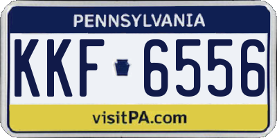 PA license plate KKF6556
