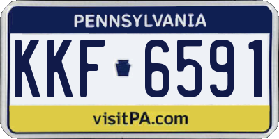 PA license plate KKF6591