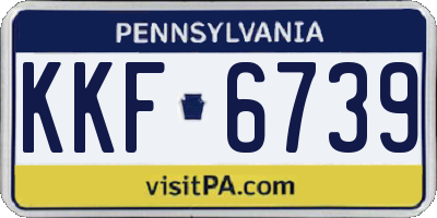PA license plate KKF6739