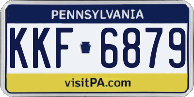 PA license plate KKF6879
