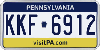 PA license plate KKF6912
