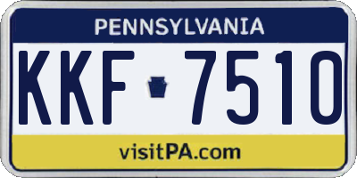 PA license plate KKF7510