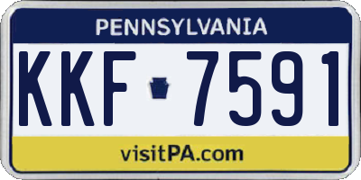 PA license plate KKF7591
