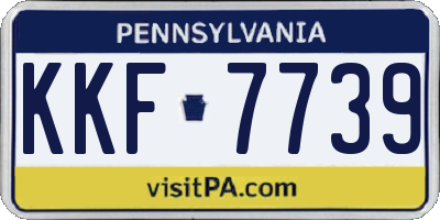 PA license plate KKF7739