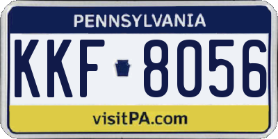 PA license plate KKF8056