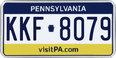 PA license plate KKF8079