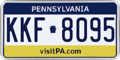 PA license plate KKF8095