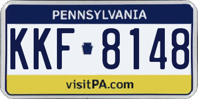 PA license plate KKF8148